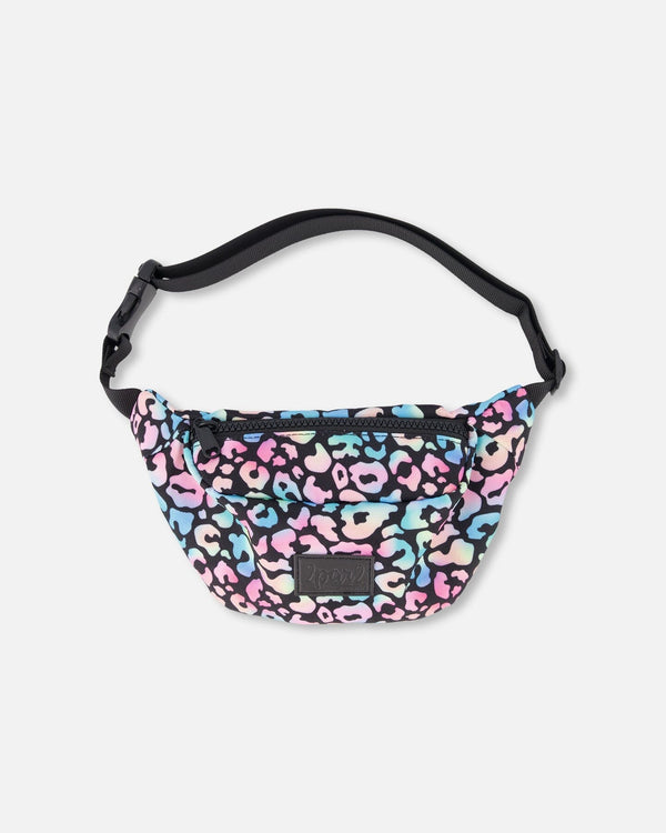 Deux Par Deux Girls Fanny Pack   H30VF   Gradient Leopard