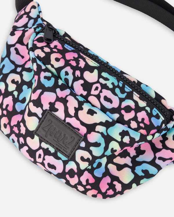 Deux Par Deux Girls Fanny Pack   H30VF   Gradient Leopard