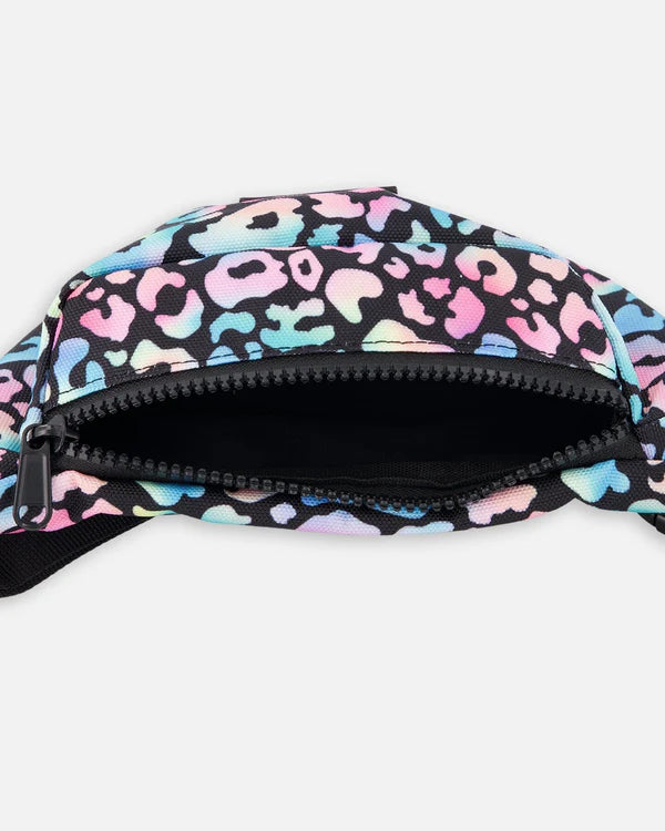 Deux Par Deux Girls Fanny Pack   H30VF   Gradient Leopard