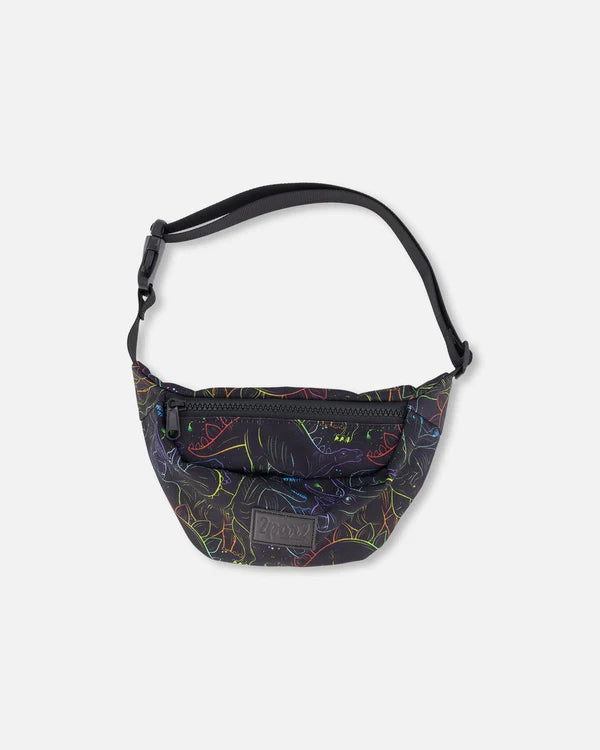 Deux Par Deux Fanny Pack   H30VF   Gradient Dinosaurs