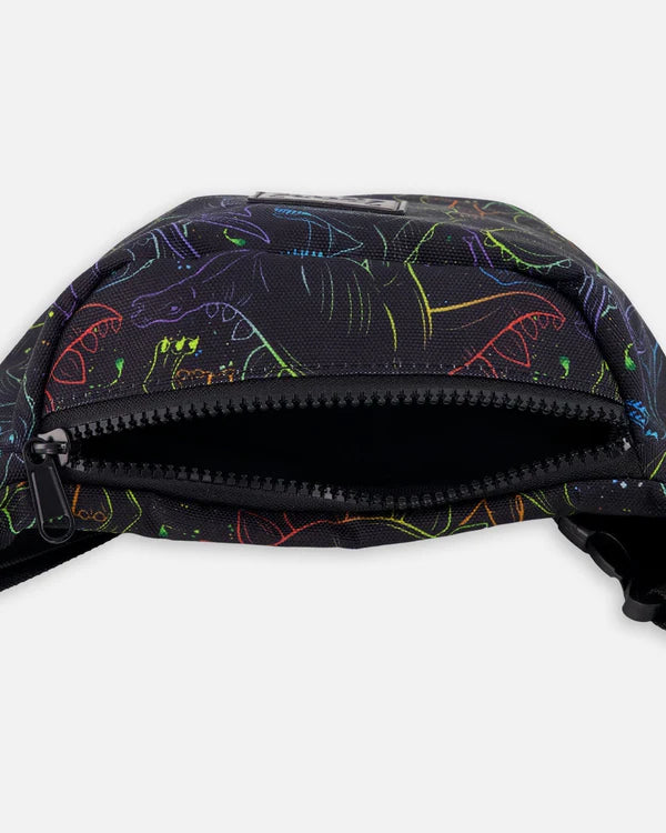 Deux Par Deux Fanny Pack   H30VF   Gradient Dinosaurs