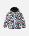 Deux Par Deux Quilted Mid Season Jacket   H30W45   Printed Rainbow Leopard