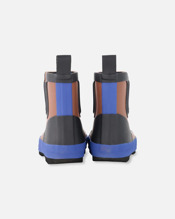 Deux Par Deux Short Rain Boots   H30WB11   Brown Patina