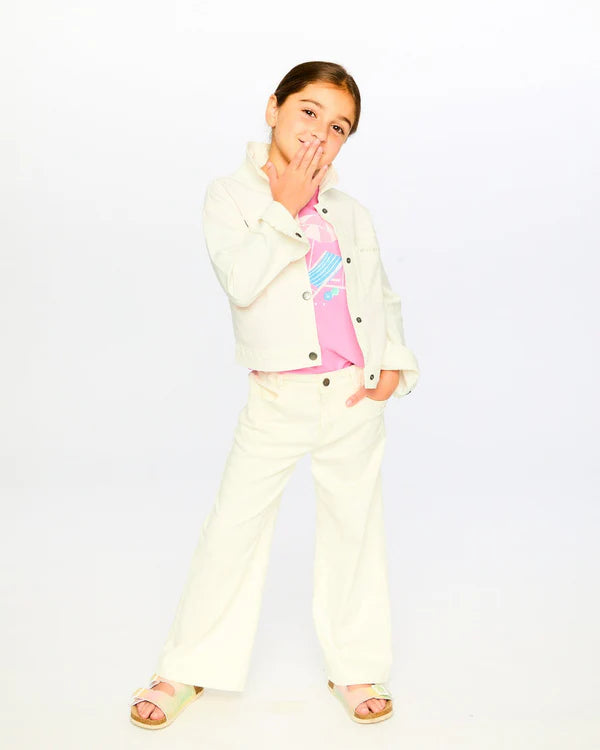 Deux Par Deux Wide Leg Jeans   H30YG21    White