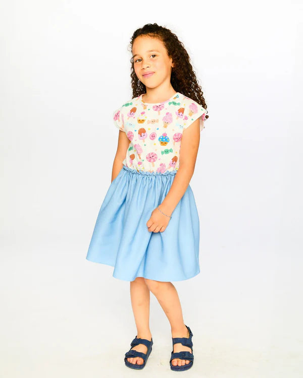 Deux Par Deux Girls Dress   H30YG87   Printed Sweets