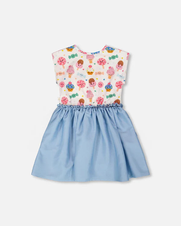 Deux Par Deux Girls Dress   H30YG87   Printed Sweets
