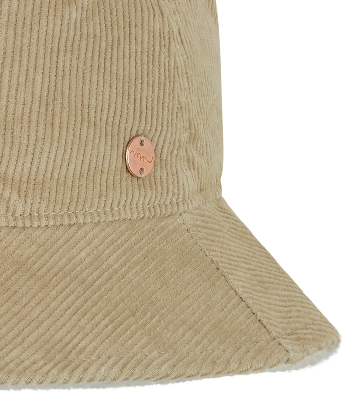 Mollymook Girls Lined Bucket Hat    Coogee  Natural   HBG-0376 **