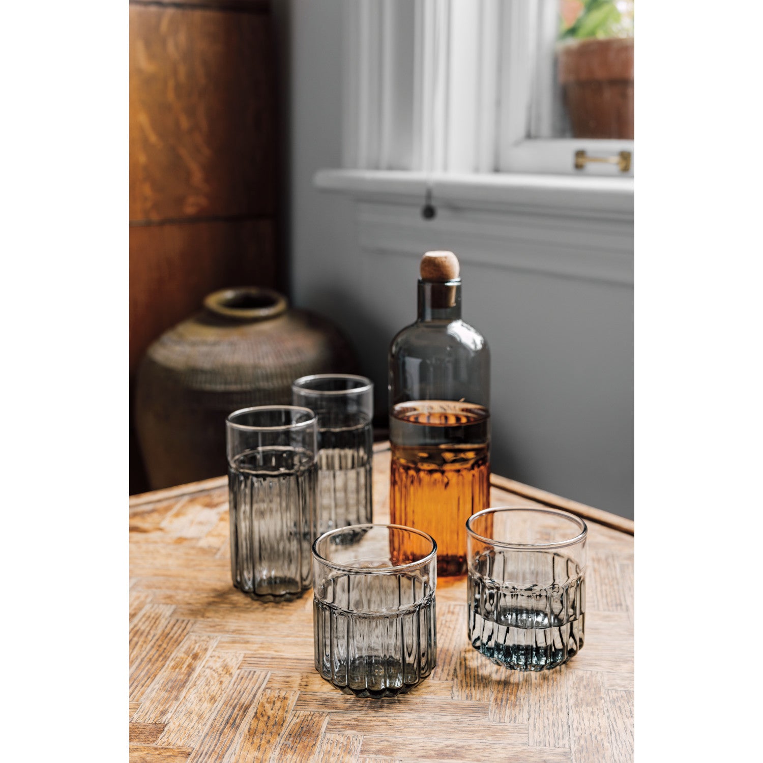 Danica Channel Smoke Glassware