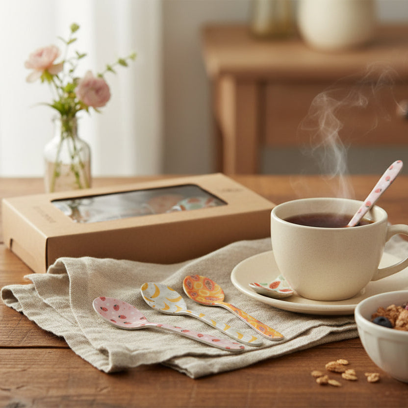 Hazel Mazel Fruit Enameled Spoons HM0045