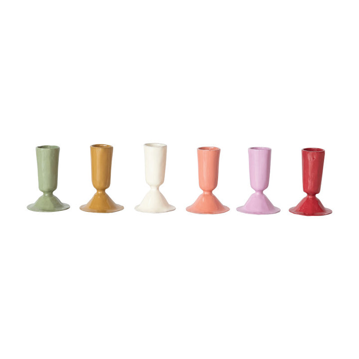 Hazel Mazel Enameled Metal Taper Holder HM0063