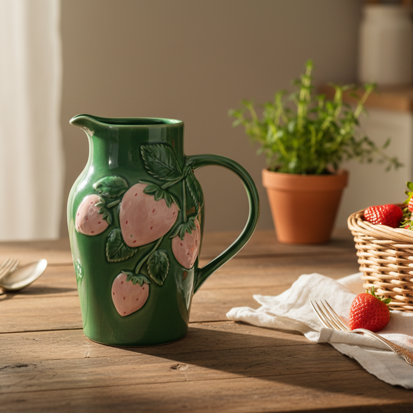 Hazel Mazel Strawberry Pitcher HM0712