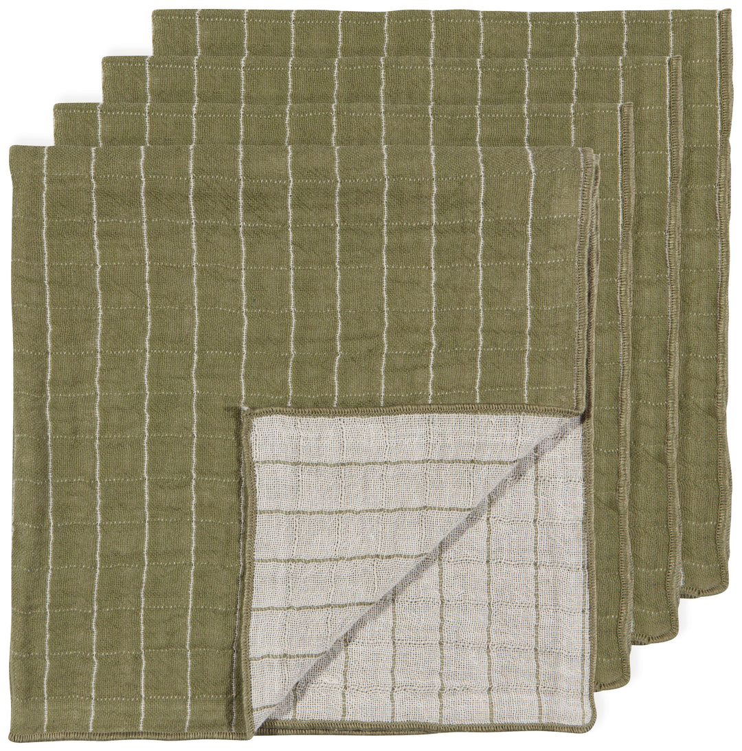 Danica Double Weave Napkins- Olive  HNP1558D*