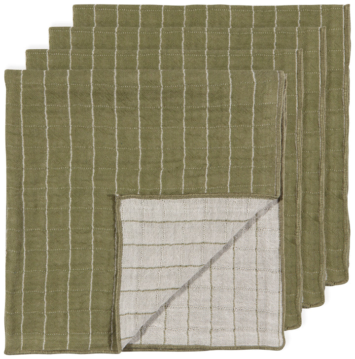 Danica Double Weave Napkins- Olive  HNP1558D*