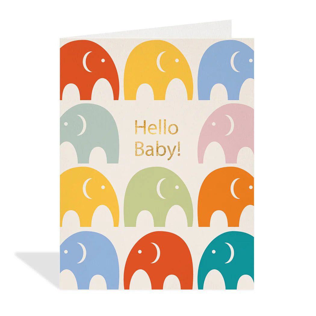 Halfpenny Card HP23033ST Hello Baby