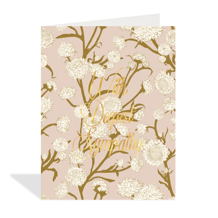 Half Penny Card with deepest sympathy