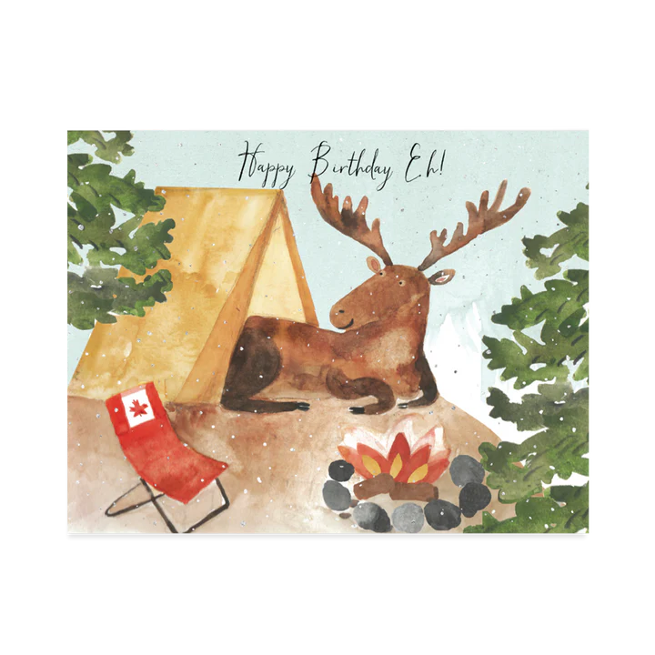 Half Penny Card Canada Moose