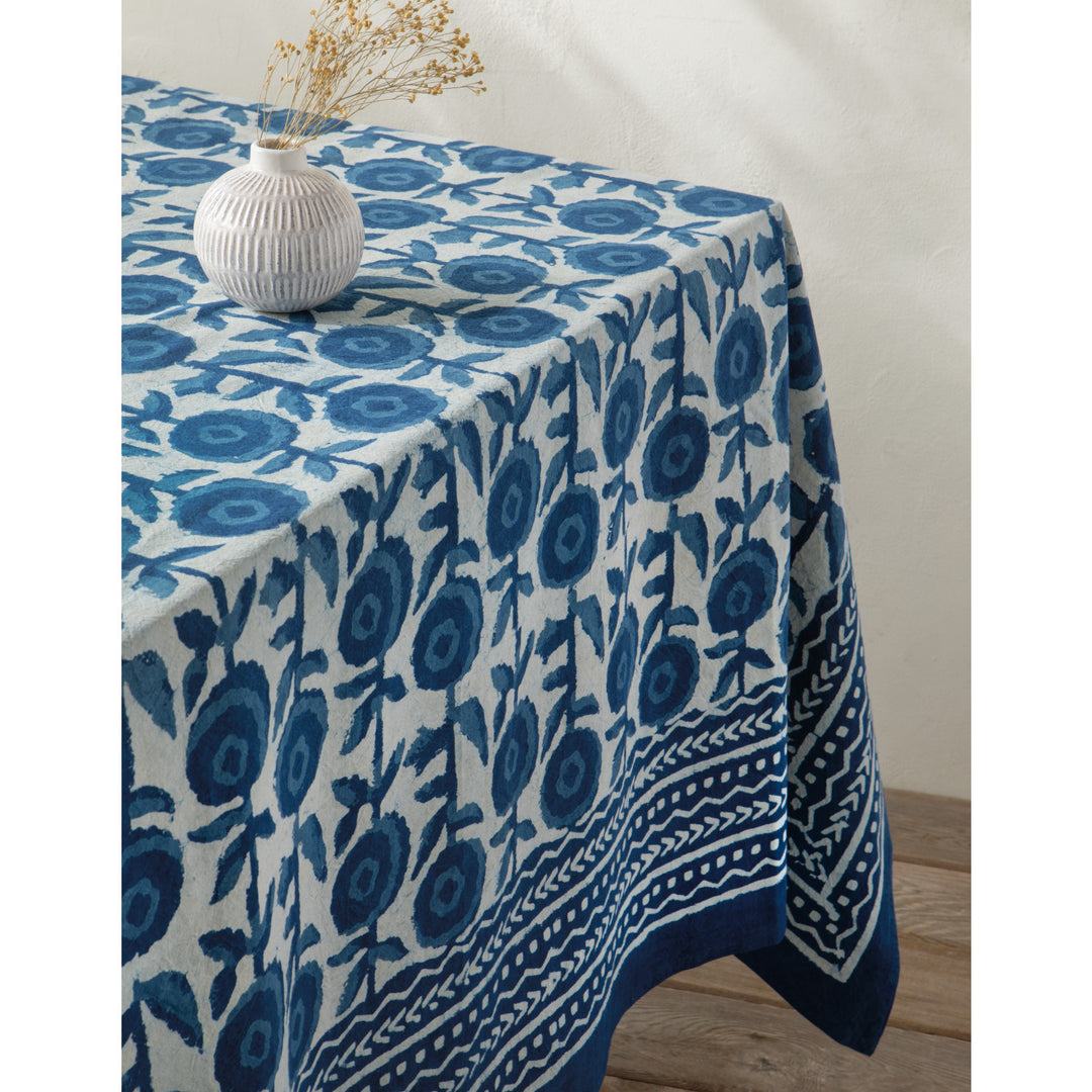 Danica Block Print Tablecloth - Gilia