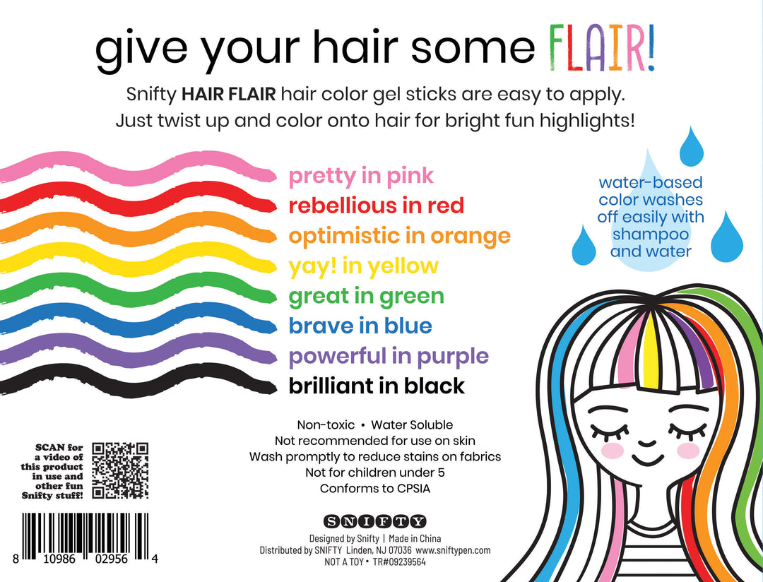 Snifty Hair Flair Color Gel Sticks