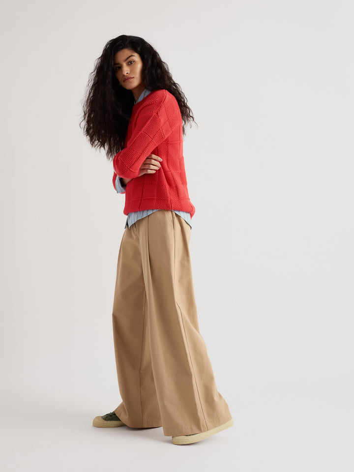 Seasalt Hedge Rock Pullover  -  Cayenne