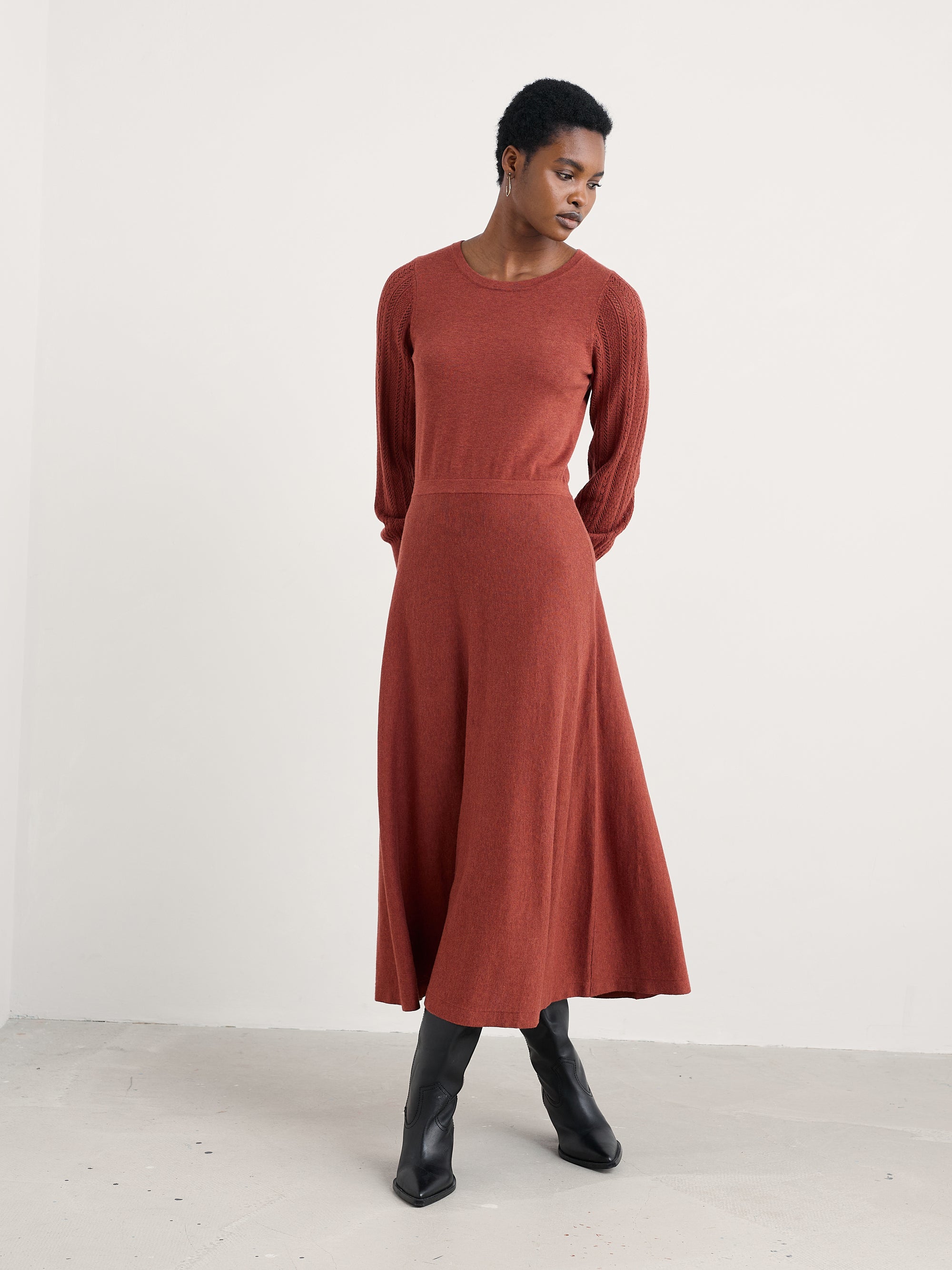 Seasalt Herring Gull Dress - Burgundy