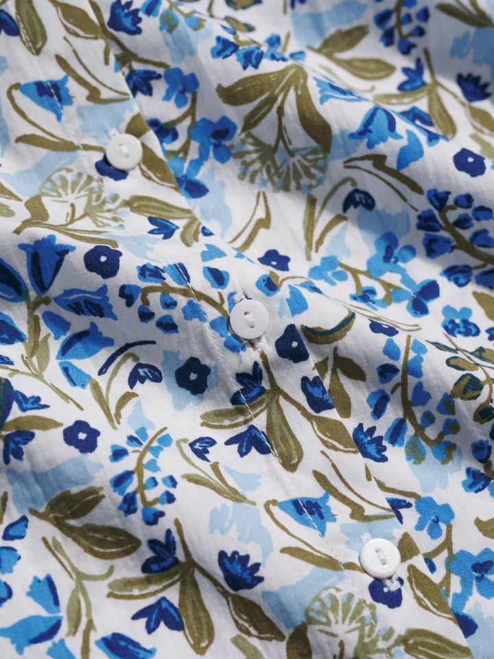 Seasalt Hope Cottage Blouse  -  Woodland Floral Chalk