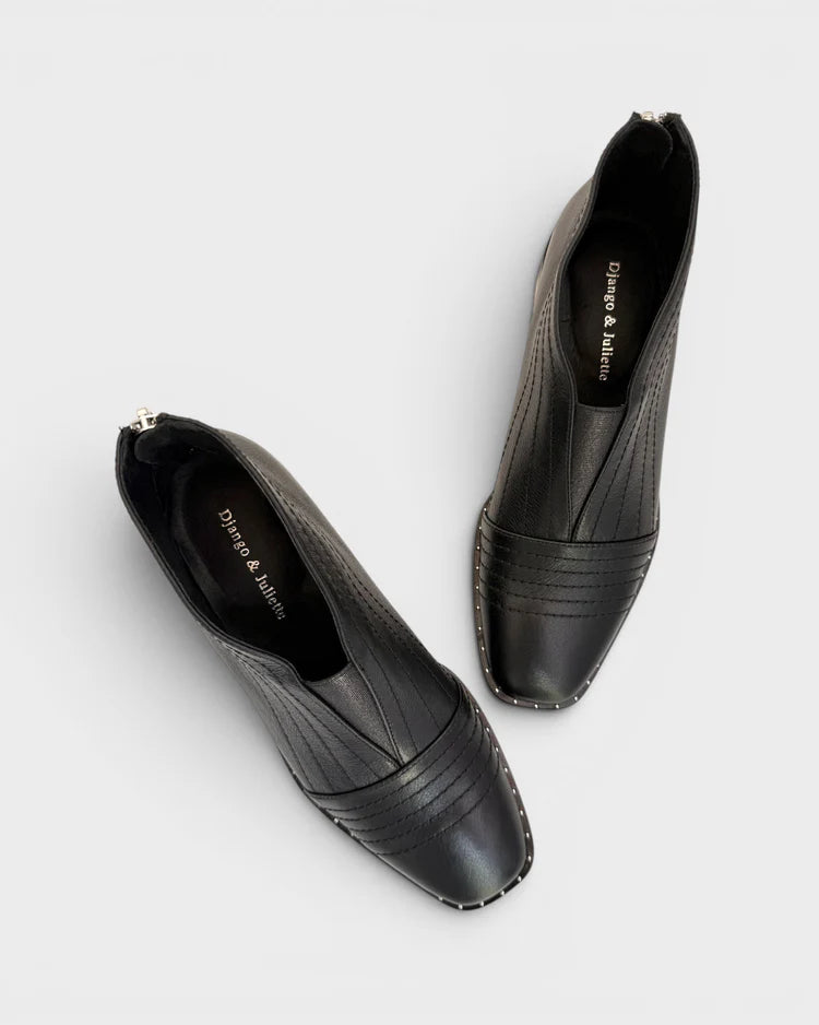 Django & Juliette Faradays Bootie Black Leather