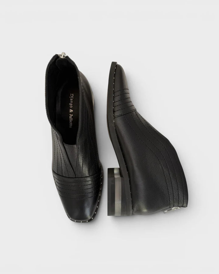 Django & Juliette Faradays Bootie Black Leather