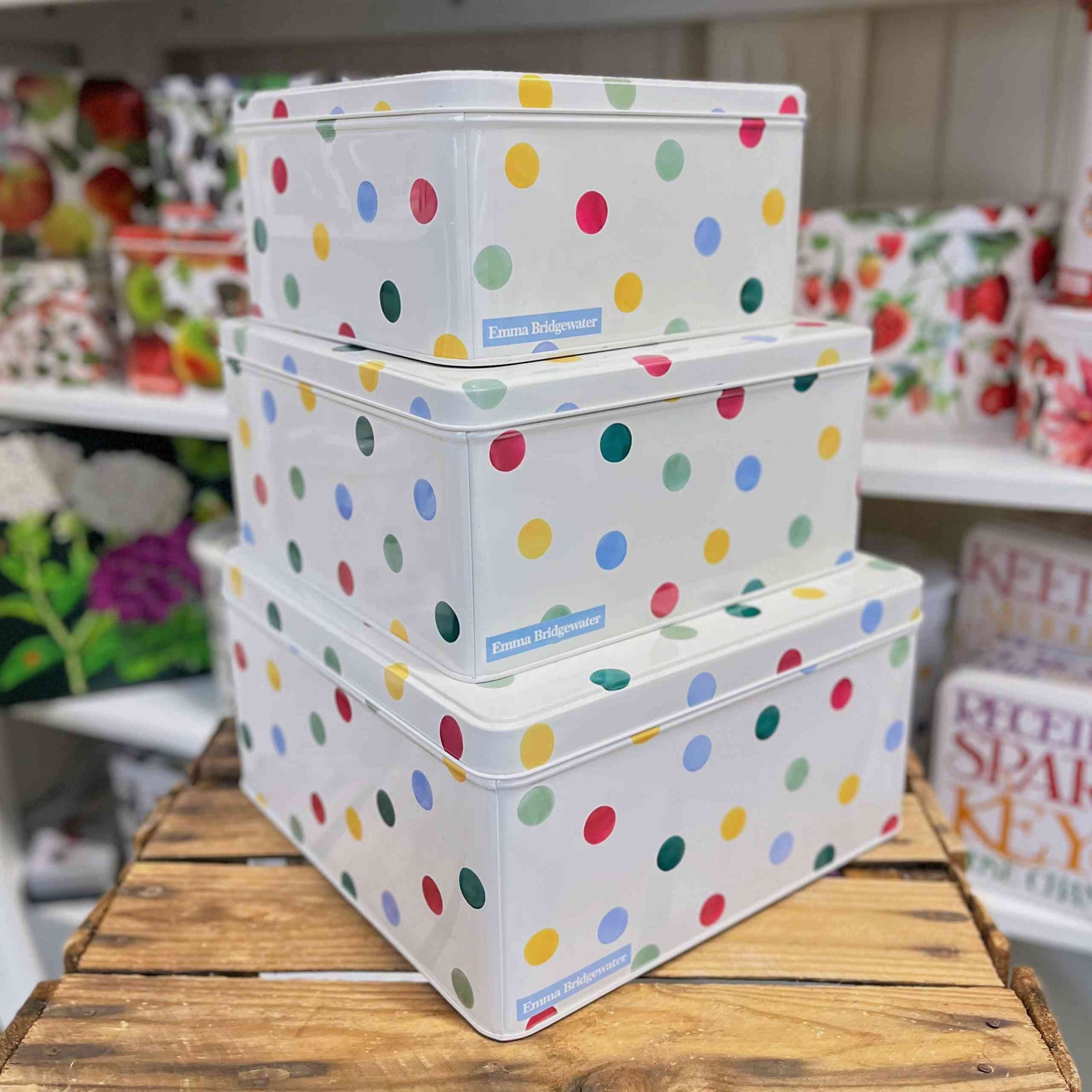 Emma Bridgewater Polka Dot Square Tin