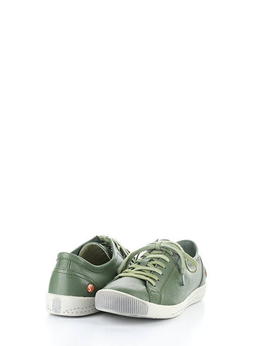 Softinos Isla Washed Leather Sneaker   -  Olive
