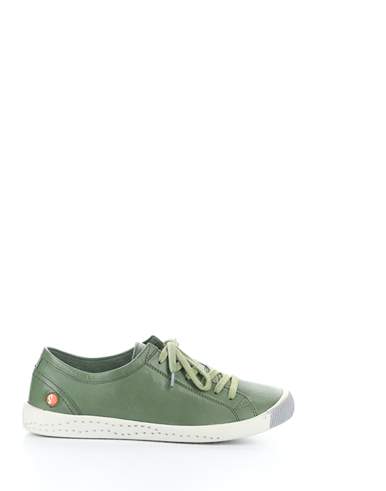 Softinos Isla Washed Leather Sneaker   -  Olive