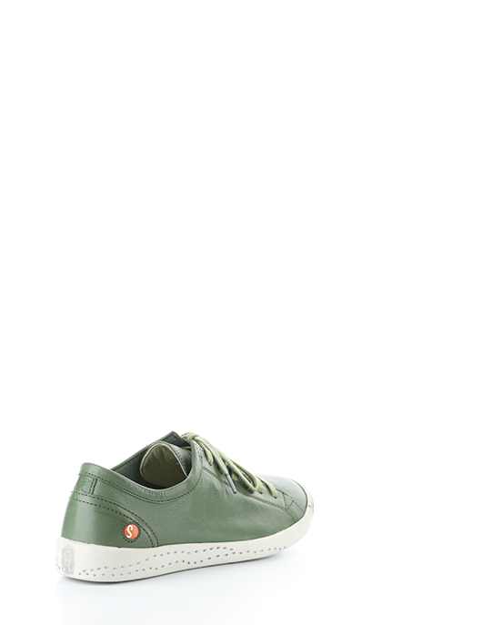 Softinos Isla Washed Leather Sneaker   -  Olive