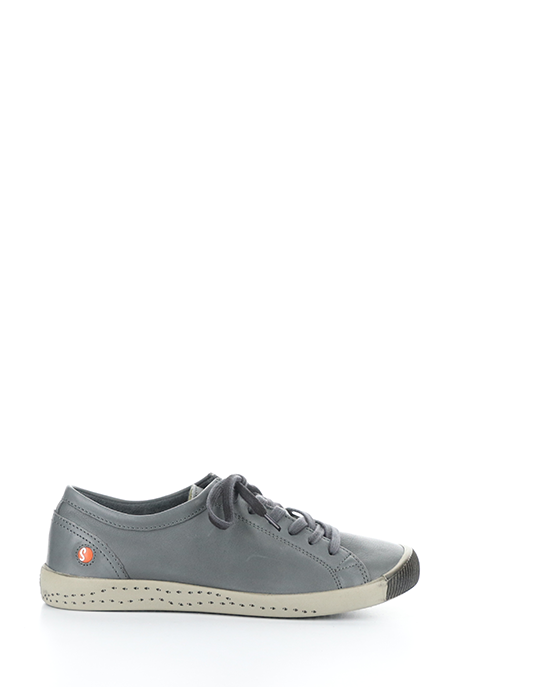 Softinos Isla Washed Leather Sneaker   -  Grey