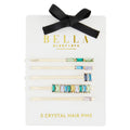 Bella Crystal Hair Pins - Set of 5