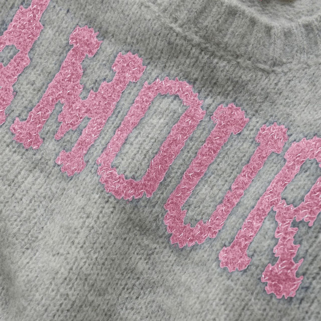 Creamie Girls Sweater  823013-6560  Grey/Pink **