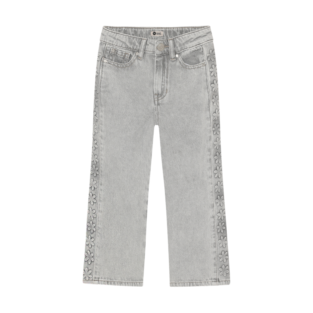 Daily Seven Girls Wide Leg Embossed Denim   930491-1170