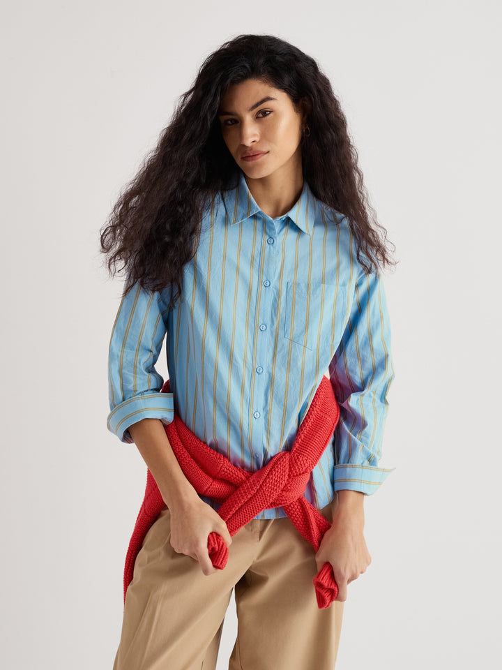 Seasalt Isla Semi-Fitted Shirt  -  Lynher Waterfall