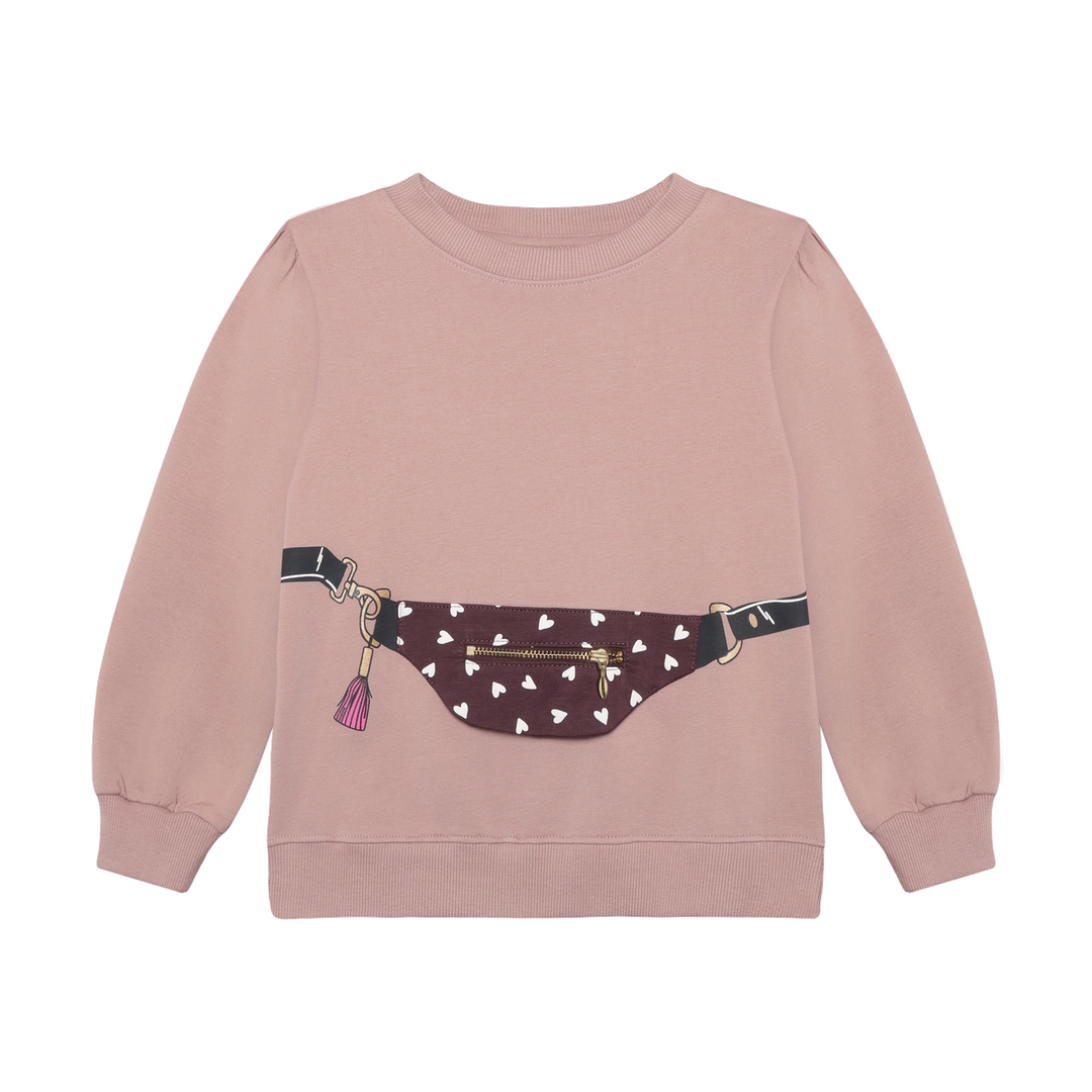 Minymo Girls Sweatshirt With Purse Detail   124459-6510