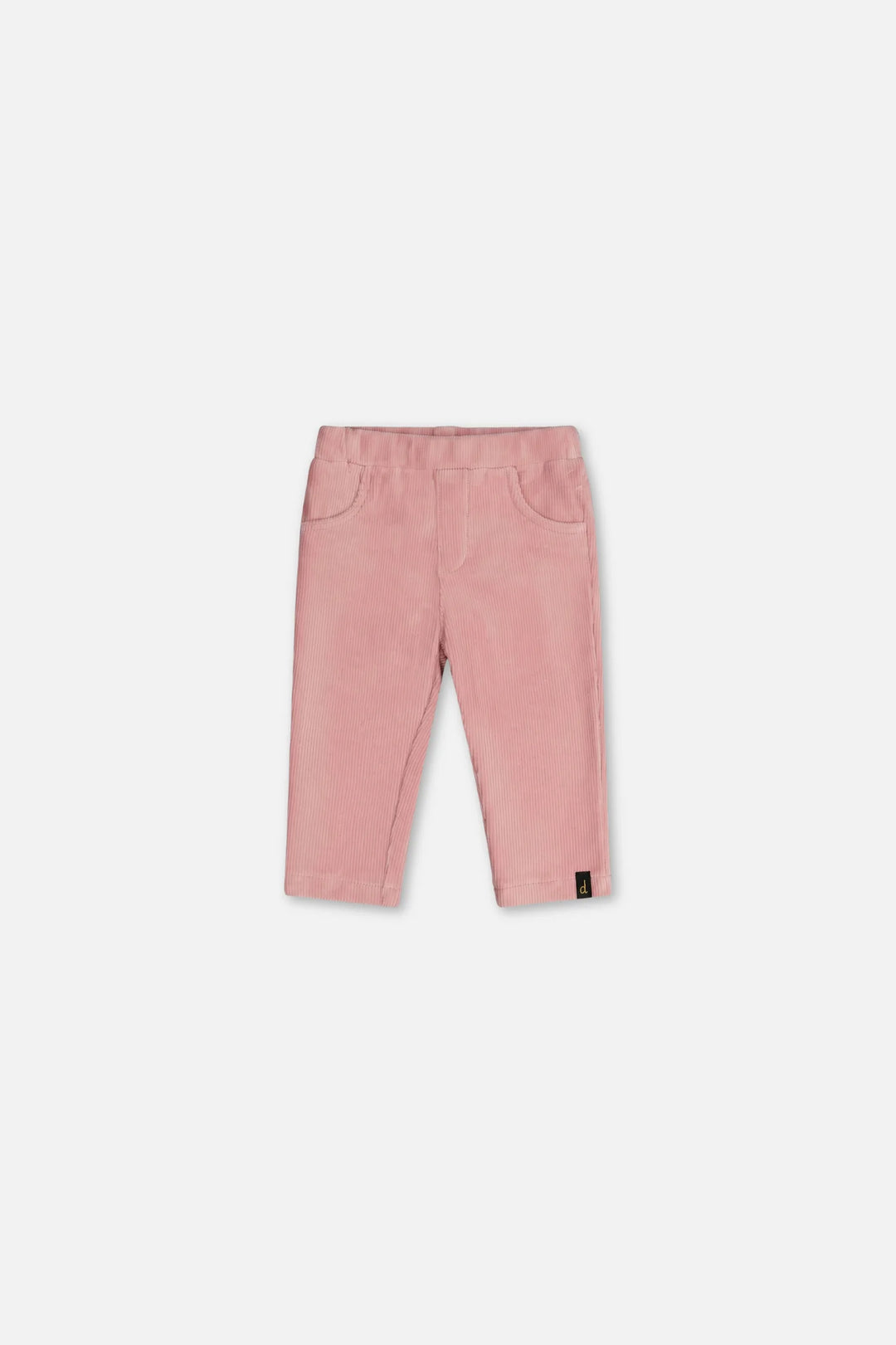 Deux Par Deux Baby Girl Stretch Velour Tregging   J20F21B   Silver Pink