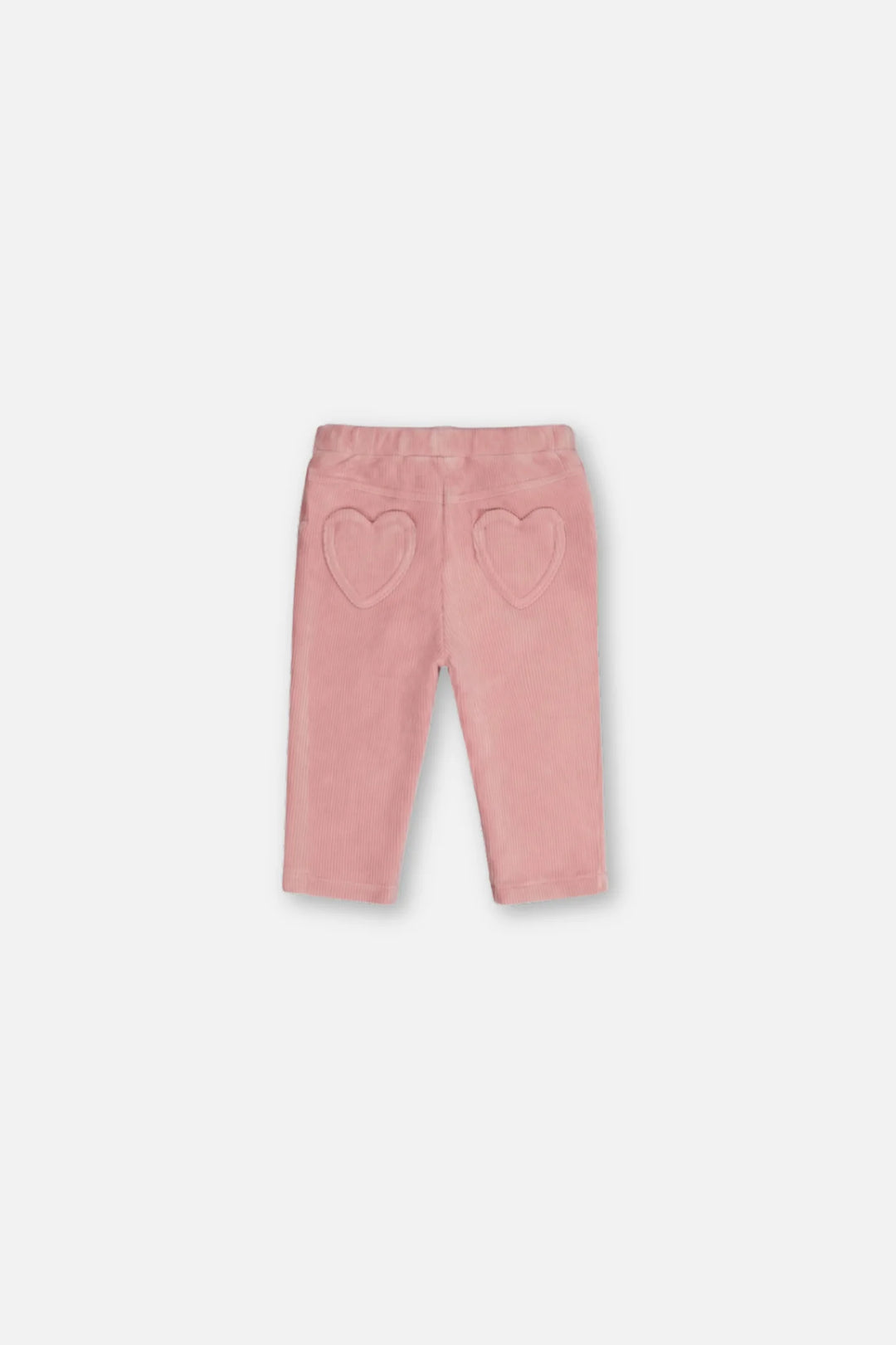 Deux Par Deux Baby Girl Stretch Velour Tregging   J20F21B   Silver Pink