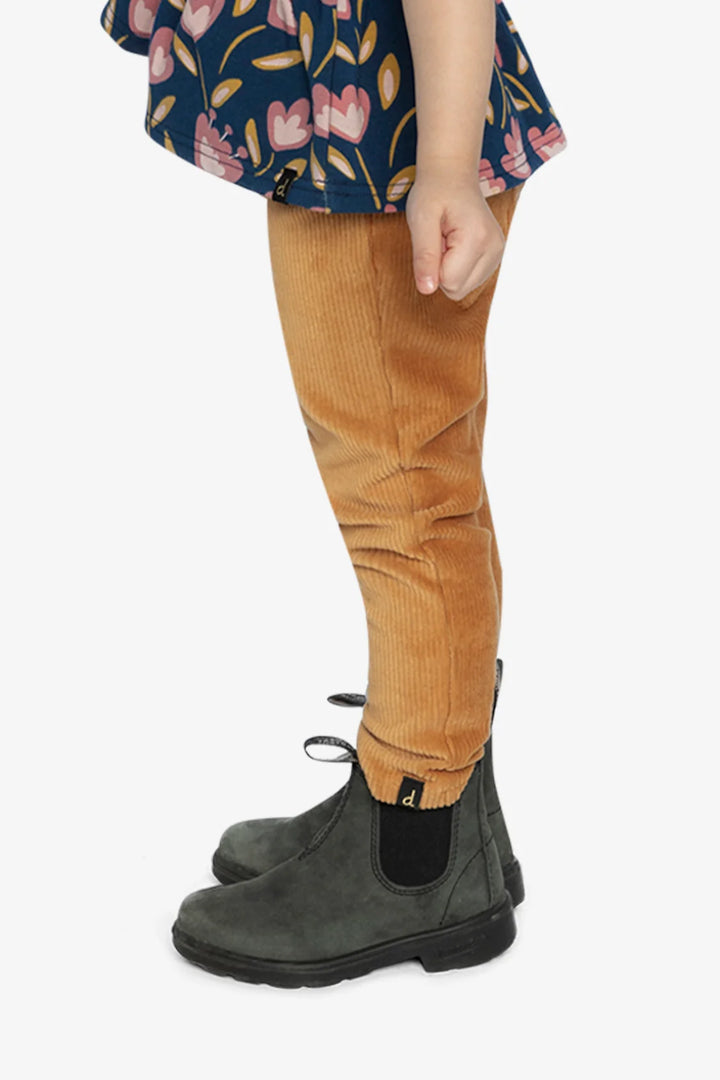 Deux Par Deux Girls Stretch Velour Tregging   J20F21   Amber Gold