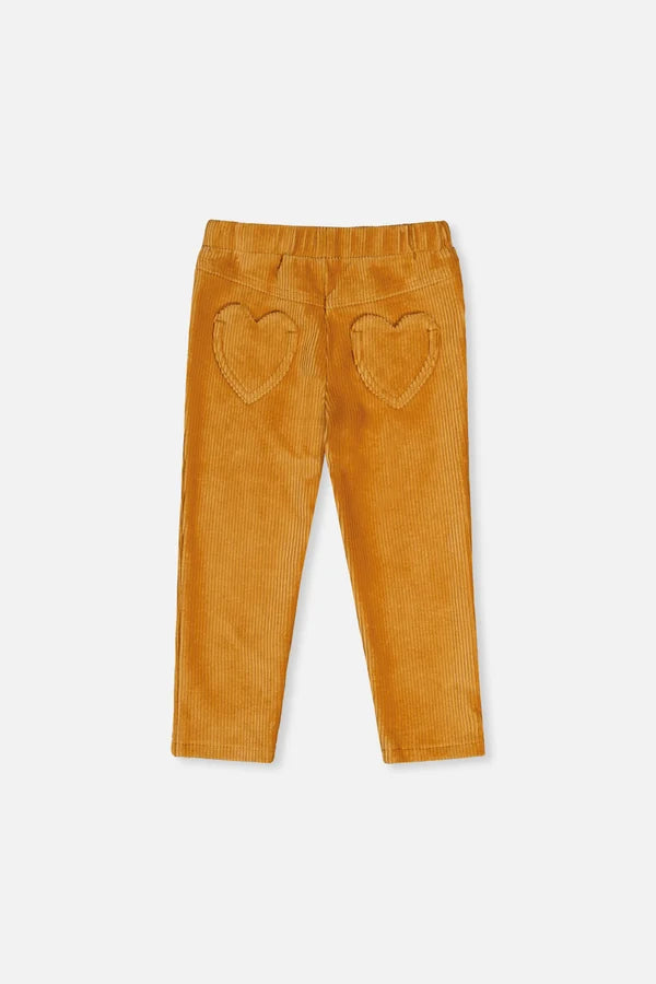 Deux Par Deux Girls Stretch Velour Tregging   J20F21   Amber Gold