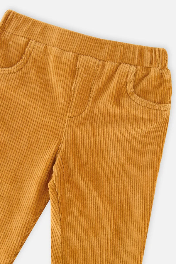 Deux Par Deux Girls Stretch Velour Tregging   J20F21   Amber Gold