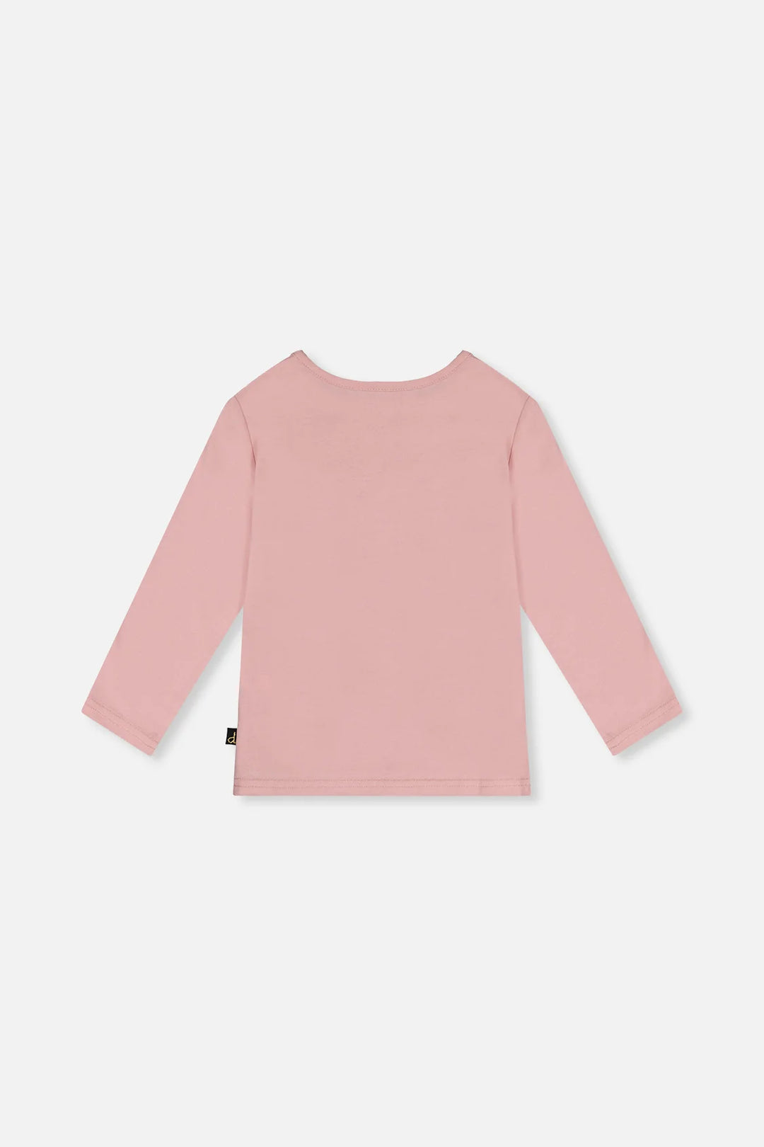 Deux Par Deux Girls Long Sleeve Tee   J20F70    Silver Pink