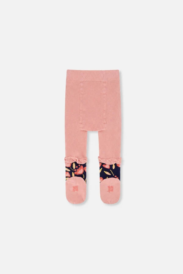 Deux Par Deux Baby Girl Tights   J20FTB   Silver Pink
