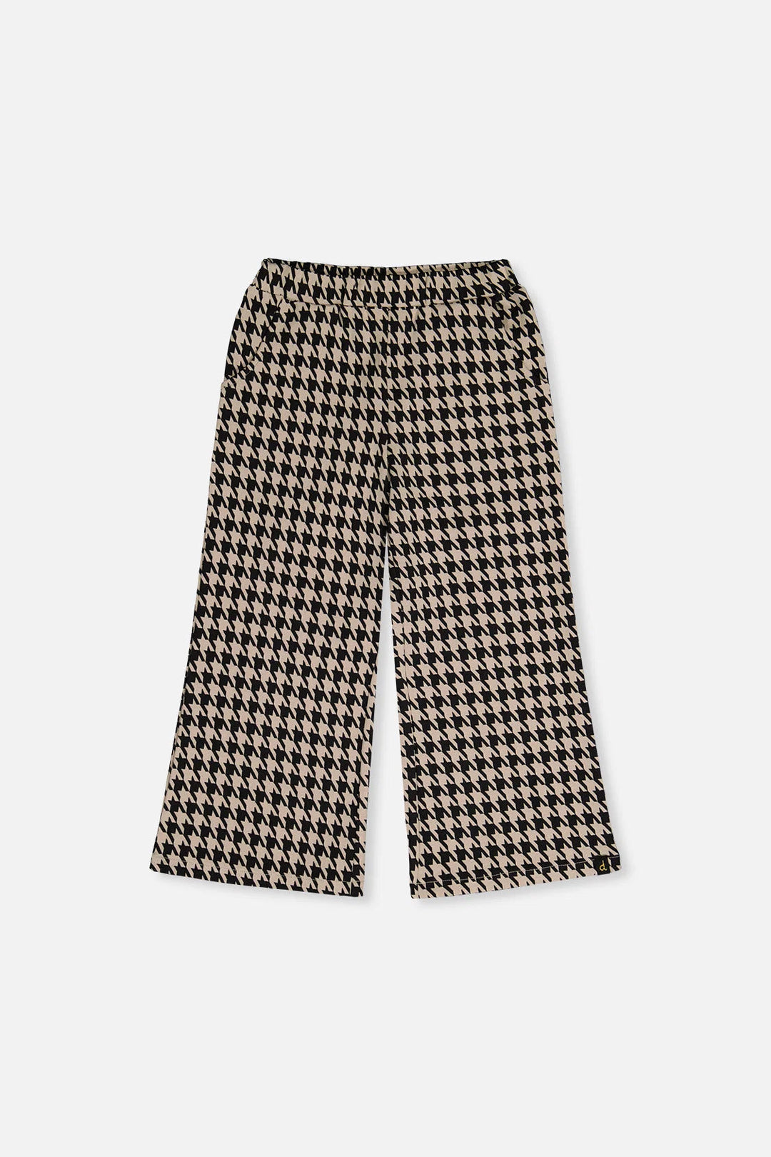 Deux Par Deux Girls Flare Pant   J20H21   Houndstooth Jacquard