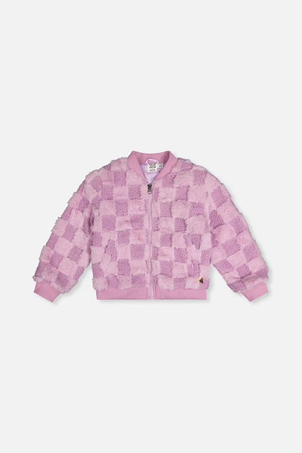 Deux Par Deux Girls Bomber Jacket   J20I50   Orchid Petal