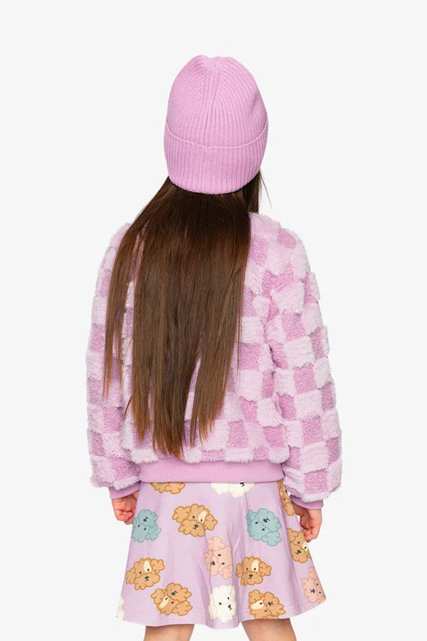 Deux Par Deux Girls Bomber Jacket   J20I50   Orchid Petal