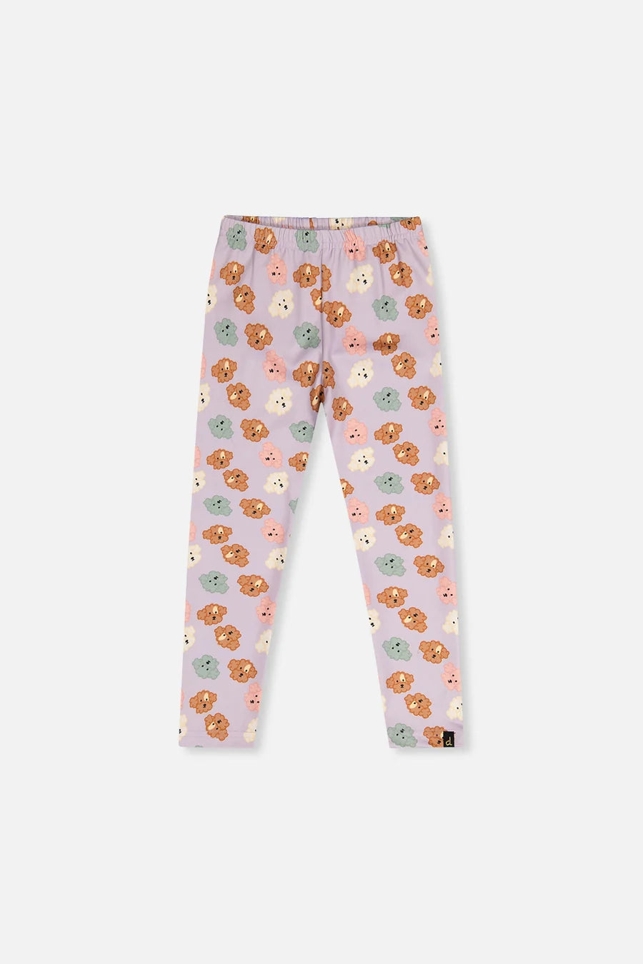 Deux Par Deux Girls Printed Legging   J20I60   Printed Small Poodle