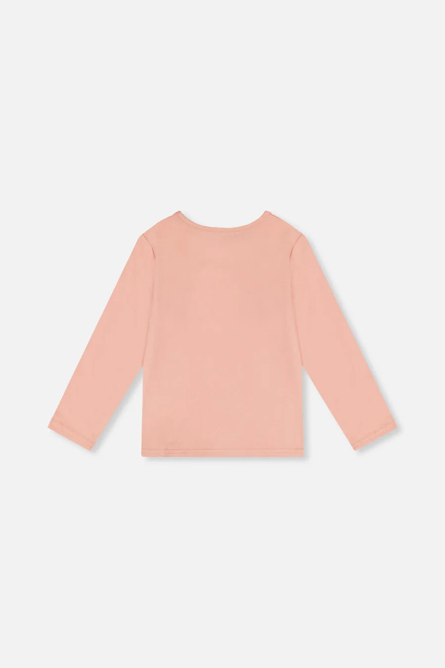 Deux Par Deux Girls Long Sleeve Tee   J20I70   Peach Beige