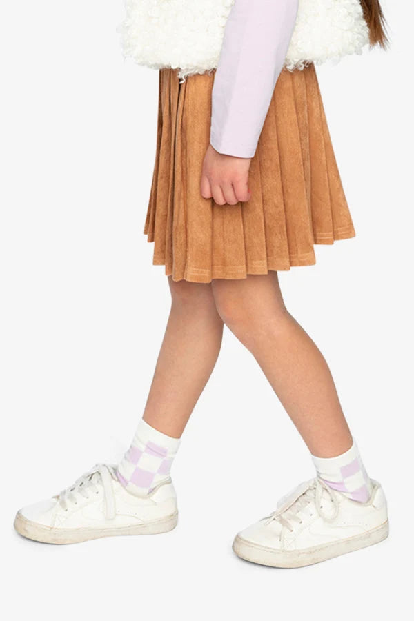 Deux Par Deux Girls Pleated Skirt    J20I81   Thrush